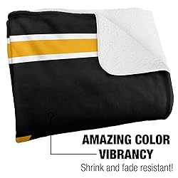 VCU Rams Primary Logo Stripes Sherpa Blanket, Warm