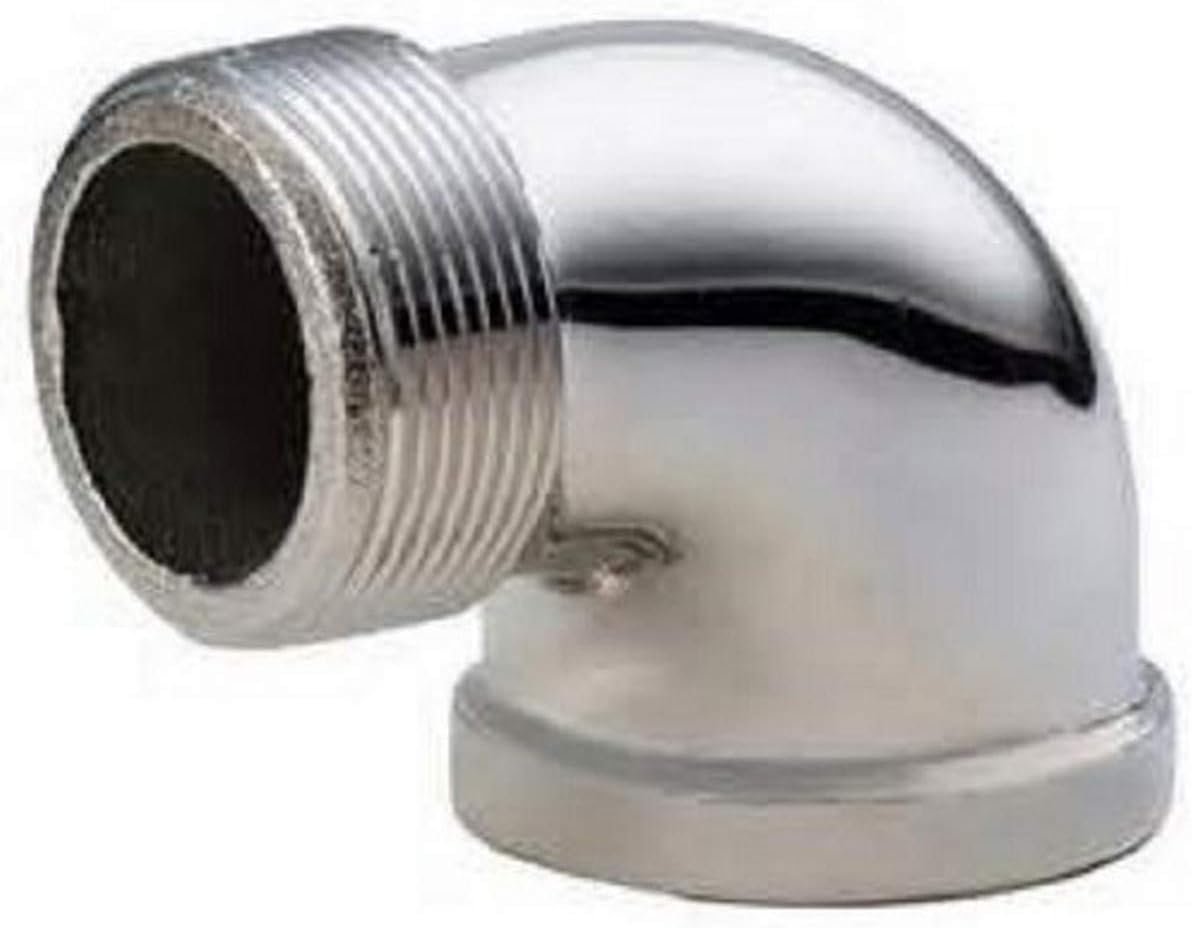 LDR Industries 328 SE9012 90 Street Elbow, 1/2", Chrome Plated Pipe
