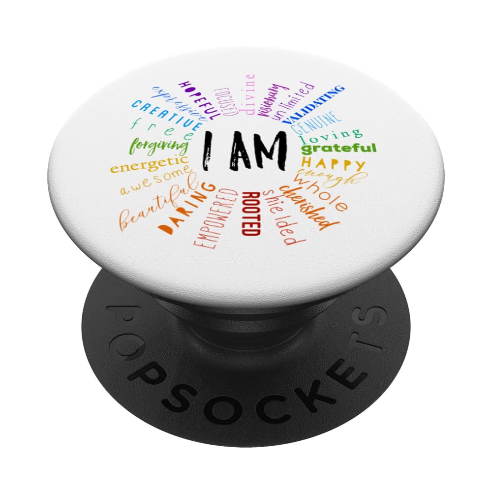 PopSockets "I Am" Chakra Affirmations PopSockets Swappable PopGrip