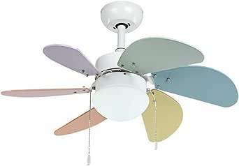 Techo con Luz Ventilador 220v 6 Ventiladores con Control 10-15 Metros