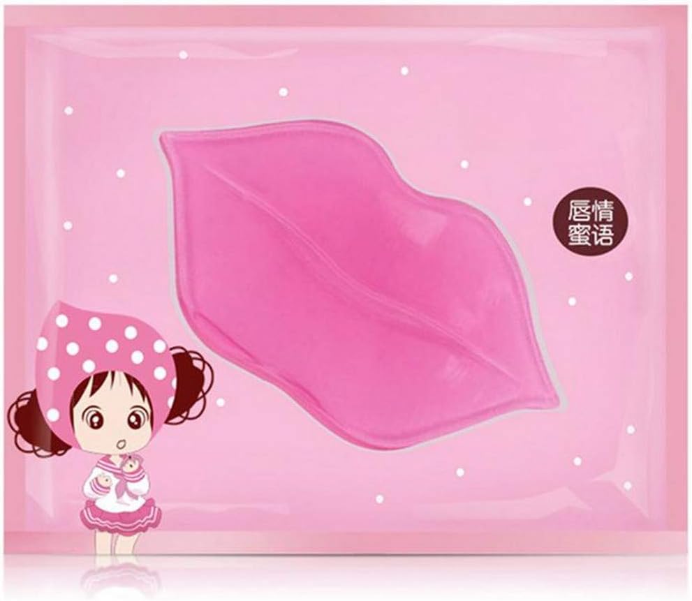 Yashvi Traders Pink Collagen Crystal Anti-Cracking Moisturizing Lip Inhancer 10Pcs Mask
