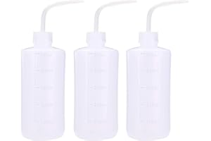 UPTATSUPPLY 3 PCS Tattoo Bottle Squeeze Wash Bottle Convenient Green Soap Supply Wash Tattoo Accessories (500ml)