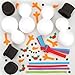 Baker Ross Build a Snowman Kits - Creative Xmas Craft Acitivity for Kids (Pack of 4)