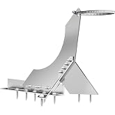 Muzata Aluminum Snow Guard for Chimney and Vent Chimney Support Kit M056 | Fits 25/32"-15 3/4" Diameter Pipes, Only for Metal Roof, Aircraft-grade Aluminum Alloy, Easy to Assemble and Install