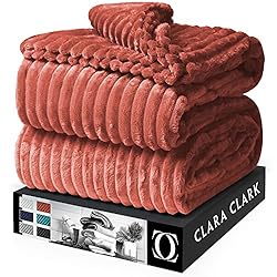 Clara Clark Cut Plush Blanket - Queen Size