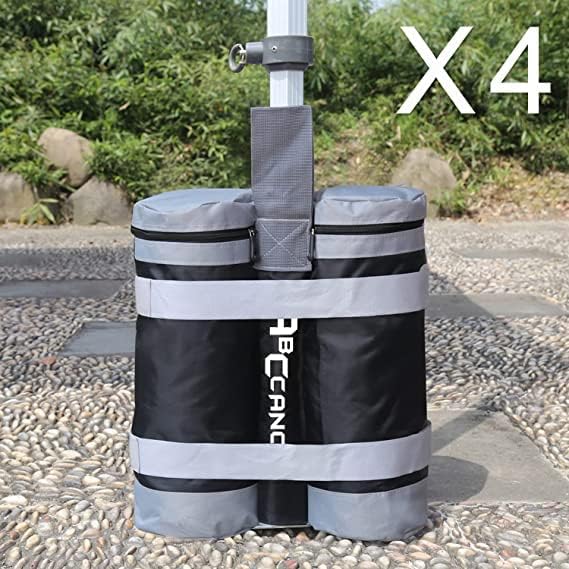 ABCCANOPY Canopy Sandbags 140lb Grey for Instant Shelters Stabilization