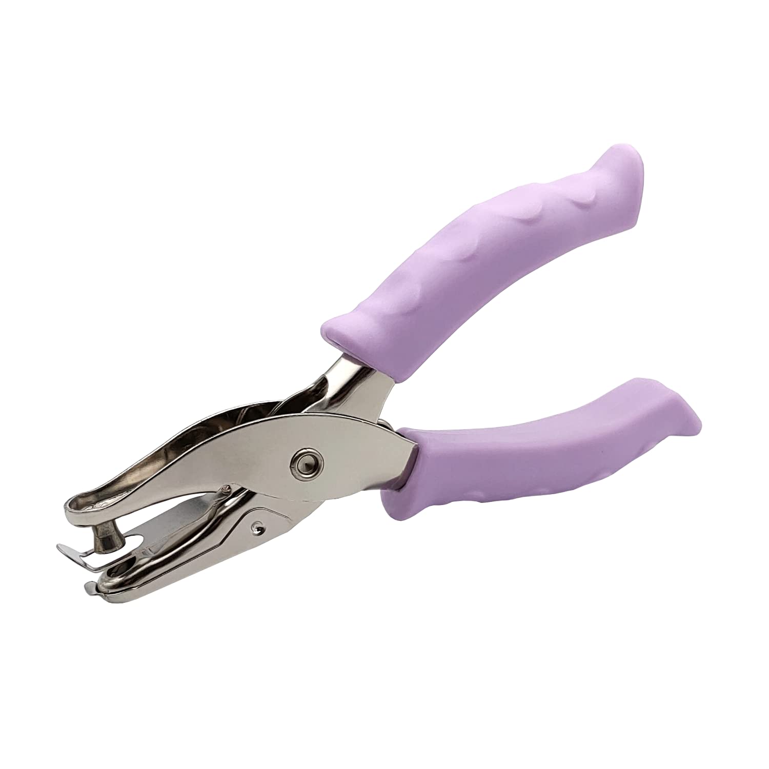 Single Hole Punching Machine 6mm for A4 Paper Stainless Steel Punching Machine DIY Home School Office Non-slip Rubber Grip (PARING MACHINE, LILLA)