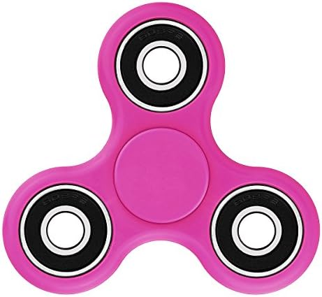 Fidget Spinner,LAMNUR EDC Hand Spinner Tri-Spinner Fidget Toy Stress Reducer Time Killer Perfect to Reduce ADD, ADHD, Anxiety, and Autism for Adult Children Kid Helps Focus (PINK)