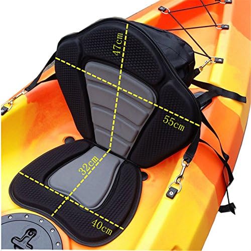 Sit-on-top Kayak Seatback With Detachable Storage Bag, Comfort Boat Seat For Kayak Fishing Water Sports