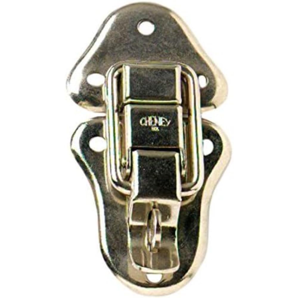 Merriway BH03562 Nickel Plated Lockable Toggle Catch Case