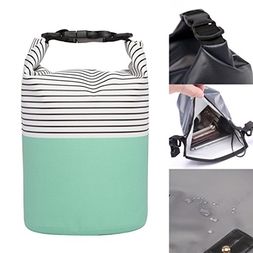 Hmlai Dry Bags, 3L/5L/10L/15L/20L Dry Bag Sack 500D Waterproof Dry Gear Bags for Kayaking Beach Camping Hiking and Other Water Sports (10L/19x56cm, 0872)