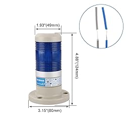 Baomain Warning Continuous Light 24V DC Industrial