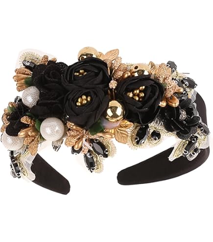 Amazon.com : Florate White Crystal Flower Headband for Women 