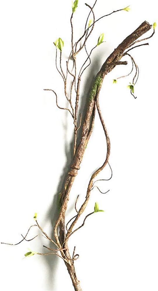 Pursuestar 85cm Lifelike Dry Rattan Branches Vines Bendable Iron Wires Twig Curly Artificial Plant Stem DIY Craft Wedding Home Room Wall Hotel Hall Decoration