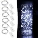 CYLAPEX 6 Pack Cool White Fairy String Lights Battery Operated Fairy Lights Firefly Lights LED Starry String Lights 3.3ft 20 LEDs Silvery Copper Wire for Christmas DIY Decoration Costume Wedding Party