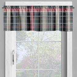 Ambesonne Buffalo Plaid Window Valance Pack of