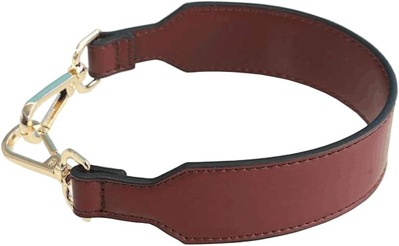 Short Unadjustable Replacement Strap Handbags Strap Shoulder Strap PU Leather Strap for Handbags Purse Bag Strap (Dull Red)