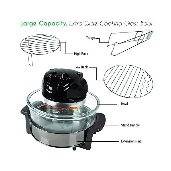 NutriChef Convection Countertop Toaster Oven Healthy Kitchen Air