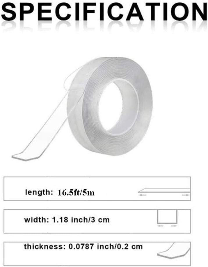 Transparent Tape A1 Nano Double Sided Adhesive Tape Zhjdongtuo Fashion Tape Double Sided Heavy Duty Double Sided Tape Rug Adhesive Tape Mounting Carpet Tape For Kitchen Office Home 16 50ft Office Products Transparent Tape A1 Nano Double Sided Adhesive Tape Zhjdongtuo Fashion Tape Double Sided Heavy Duty Double Sided Tape Rug Adhesive Tape Mounting Carpet Tape For Kitchen Office Home 16 50ft Office Products