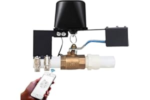 Owfeel WIFI & Bluetooth Smart Water Valve, Shutoff WIFI Control Water Valve Compatible With Alexa, Google and Application Program iOS/Android