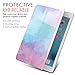 MoKo Case for iPad Pro 9.7 - Slim Lightweight Smart Shell Stand Cover with Translucent Frosted Back Protector for Apple iPad Pro 9.7 Inch 2016 Release Tablet, Water Color (with Auto Wake/ Sleep)
