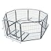 My1stPet 8 Panels Metal Exercise Dog Playpen with Door, Hammertone, 32