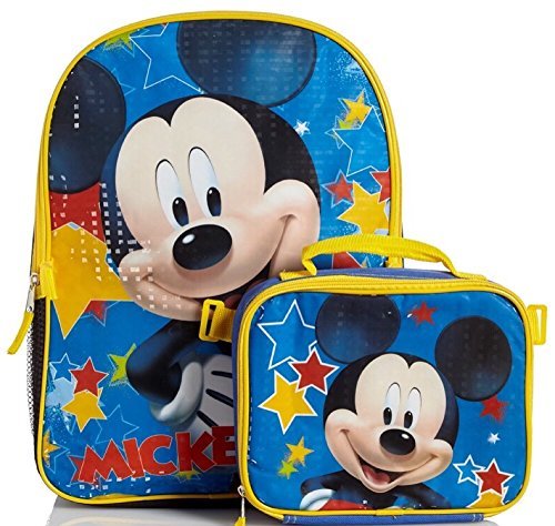 mickey mouse backpack and lunch bag