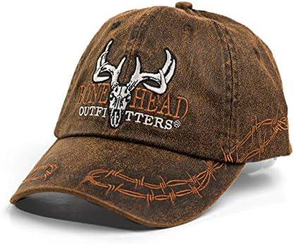 Barbwire Cap Brown - Adjustable Hat with Velcro Enclosure