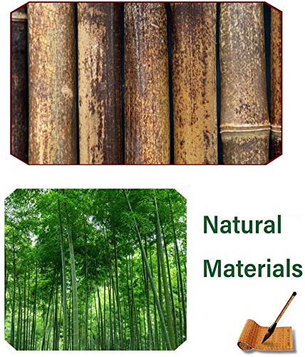 JinSui Bambus Sichtschutz Balkon Dekorative Zäune Balkonansicht Bambusmatte Trennwand Dauerhafter Bambuszaun… – Bild 4