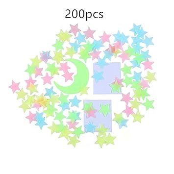 Amazon Com Glow In The Dark Stars Stickers For Ceiling Adhesive