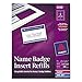 Avery Laser Name Badge Inserts, 2 1/4
