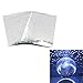 DiER Self-Adhesive Real Glass Craft Mini Square Mirrors Mosaic Tiles 5mm Crystal Clear