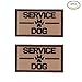 MEIKAI Set of 2 Service Dog /Ask to Pet/K9 Dog Embroidered Tactical Morale Velcro Patch Badge for Dog Harness & Vest (Service Dog brown)
