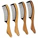 Juvale Fine Tooth Sandalwood Comb - Handmade Wooden Anti Static Hair Comb for Men and Women, Mustache Comb, Beard Comb, Brown - 7.9 x 0.3 x 1.5 Inches