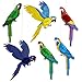 Juvale Hanging Parrot Paper Honeycomb Decorations for Tropical Birthday Party (6 Pack)