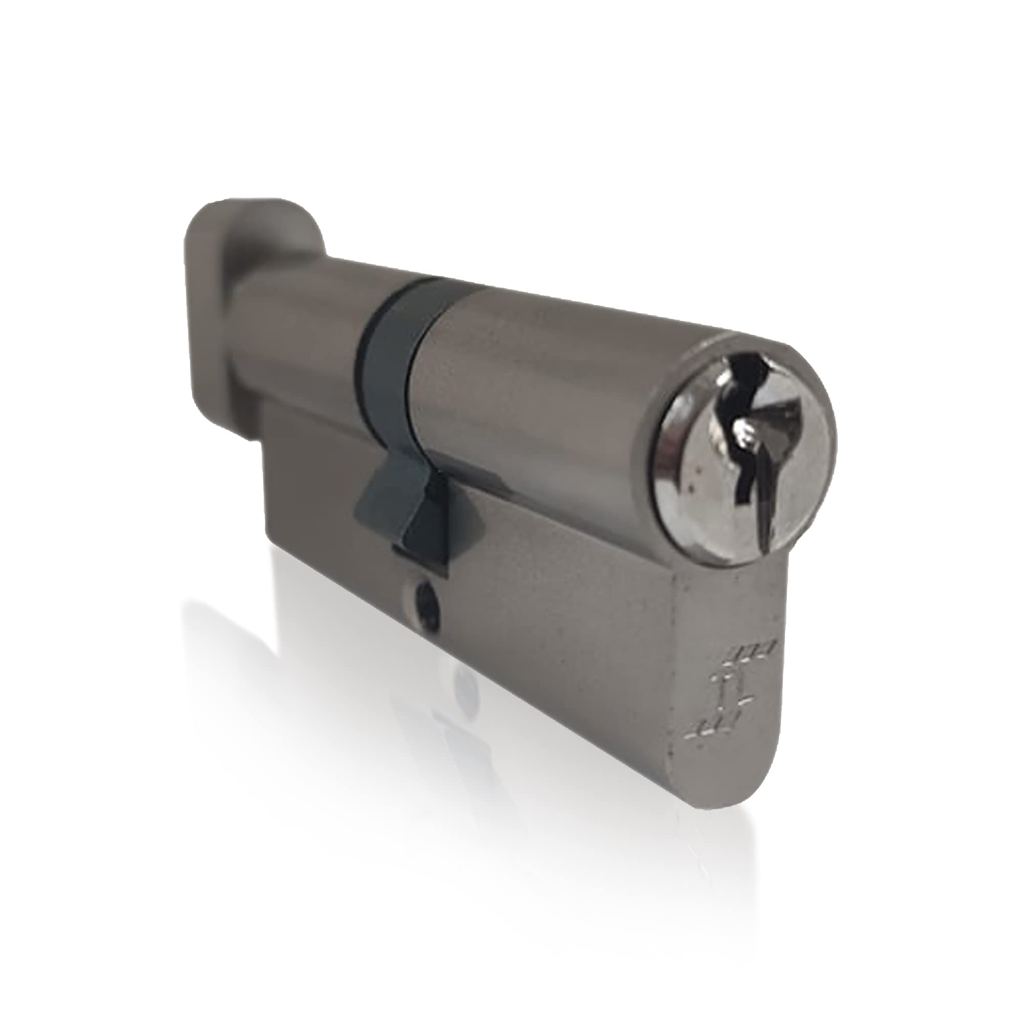 UAP TL Thumb Turn Euro Cylinder Door Lock with 3 Keys - Budget Door Barrel Lock for Home Protection - Cylinder with Advanced Protection, Suitable for All Doors (70mm 35/35) (Nickel)