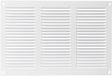 EUROPLAST White 300x200mm/12x8in Metal Air Vent Grille Cover with Insect Mesh
