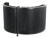 VIVO Black Universal Portable Mini Vocal Recording Booth Audio Isolation Noise Foam Sound Folding Panel Shield (VB-01)