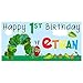 The Very Hungry Caterpillar Birthday Banner Personalized Party Decoration Backdrop