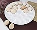 DOWAN 12.6-inch Porcelain Deviled Egg Dish/Egg Platter with 25-Compartment, Round&White