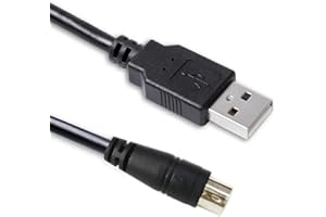 USB-A to Mini-Din 7 Pin Male Cable for IK Multimedia iRig Series, Compatible with HD, HD-A, Keys I/O 25, I/O49, MIDI 2, Pro, 