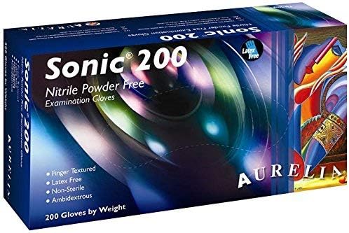 Boxes And Board Sonic Nitrile Powder Free Exam Gloves X200 Large