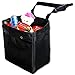 Zone Tech Fully Leak Proof Vehicle Litter Bag – Classic Black Premium Quality Black Universal Traveling Portable Car Trash Can