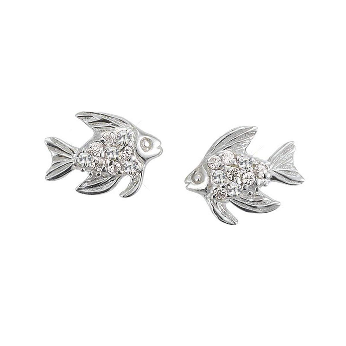 Scout 262140100 Children's Stud Earrings 925 Sterling Silver Glass