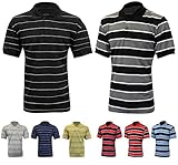 Enimay Men's Big and Tall Short Sleeve Collared Polo Shirt Rugby Style Top