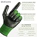 Bamboo Gardening Gloves - Ultra Grip, Nitrile Protective Coating Against Cuts Barehand Work Glove for Gardening, Fishing, Clamming, Restoration Work Thin Safety (Large)
