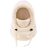 Kids Winter Fleece Hats,Child Balaclava Ski Mask Windproof Warm Adjustable with Fleece Lining Hat for Boys Girls