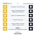 StarTech.com 6ft (2m) DisplayPort to HDMI Cable - 4K 30Hz - DisplayPort to HDMI Adapter Cable - DP 1.2 to HDMI Monitor Cable Converter - Latching DP Connector - Passive DP to HDMI Cord (DP2HDMM2MB)