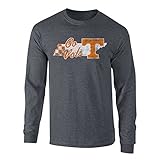 Tennessee Volunteers Long Sleeve Tshirt Charcoal