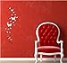 Himerus Mirror Wall Stickers Modern Butterfly Removable Wall Decals DIY Vinyl Art Wall Sticker Art Home Decoration for Window Bedroom Sitting Room, 25 Pcs Sliver